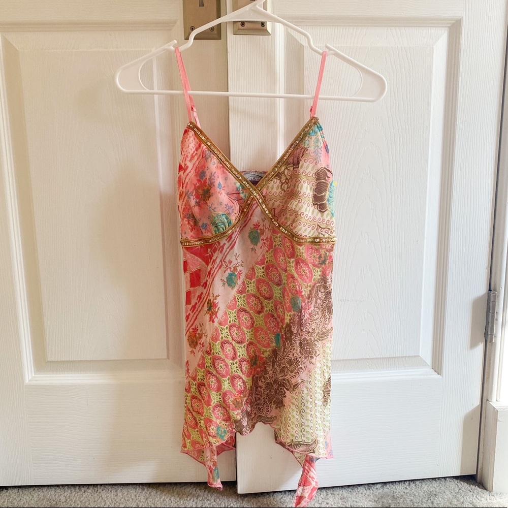 Vintage 💕🐦 Size S Y2K Cami w/ Bold Print